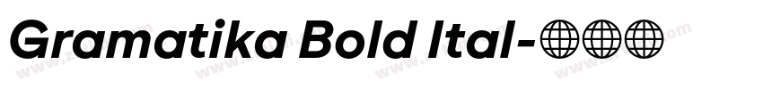 Gramatika Bold Ital字体转换